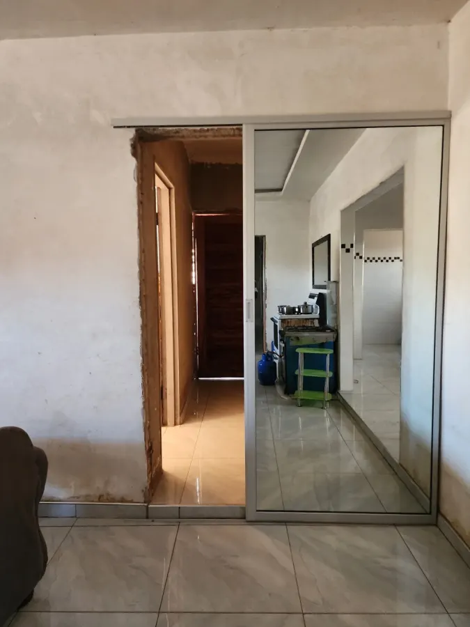 Aluminium barn sliding door frame for internal use in Zimbabwe