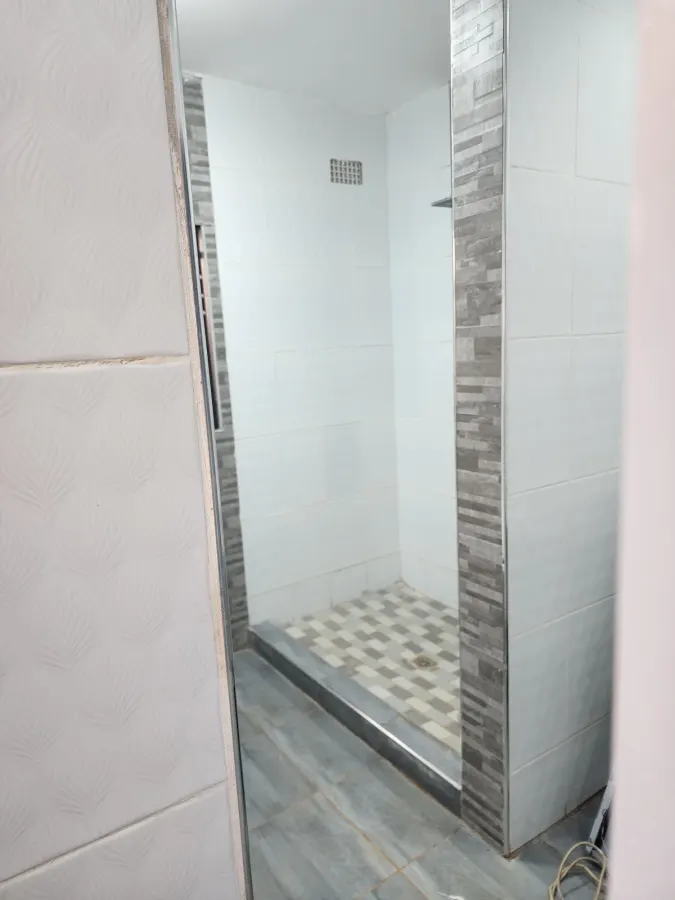 shower door before