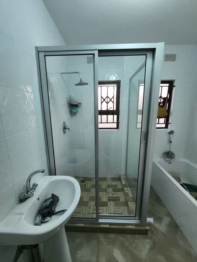 sliding shower glass door