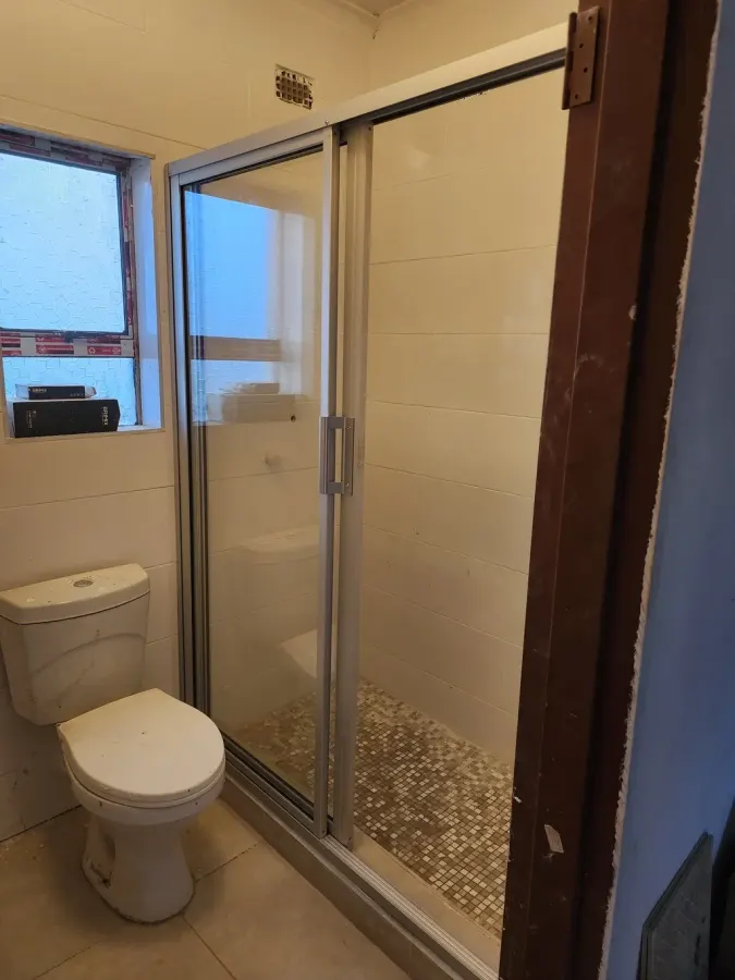 sliding shower glass