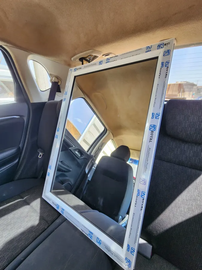 frameless wall mirror